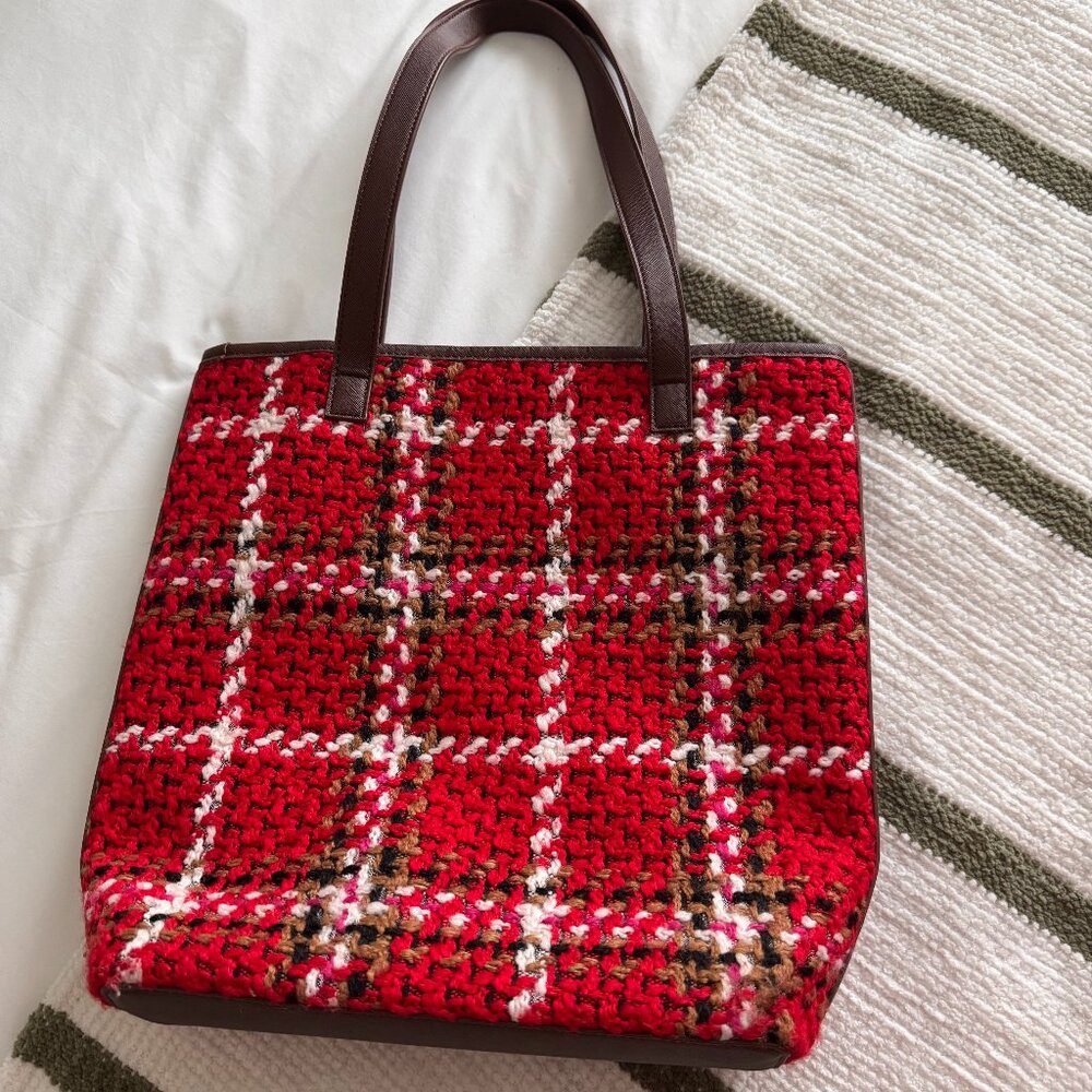 Ann Taylor Flannel Purse